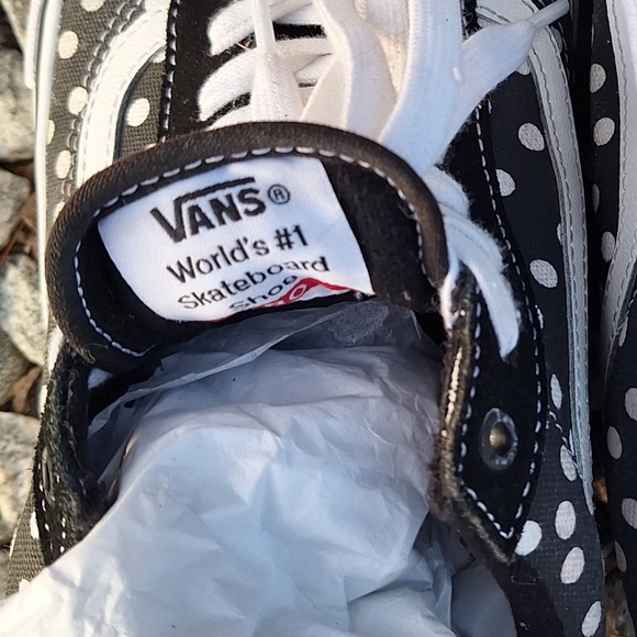 Vans Men's Black and White Polka Dot Shoes Baker Dollin 12 - Picture 14 of 14
